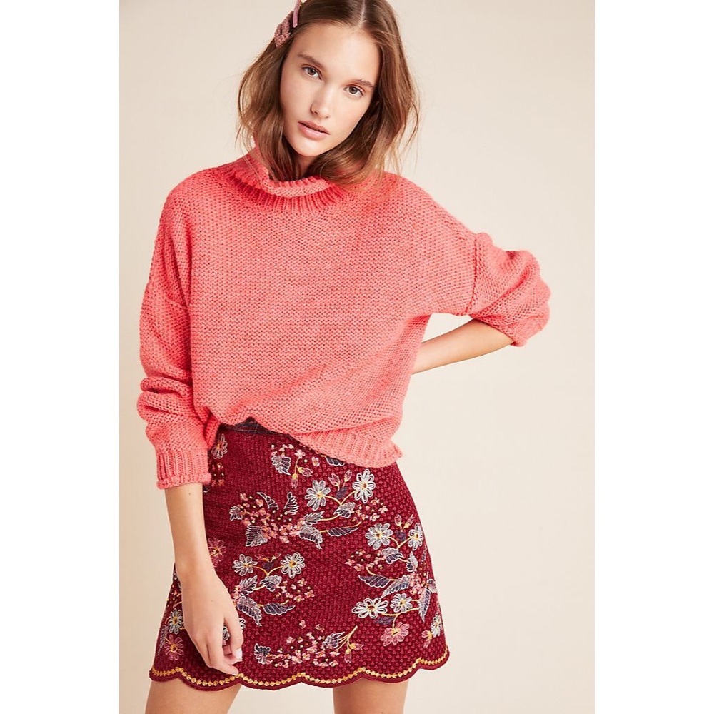 Anthropologie Lottie Textured Sweater